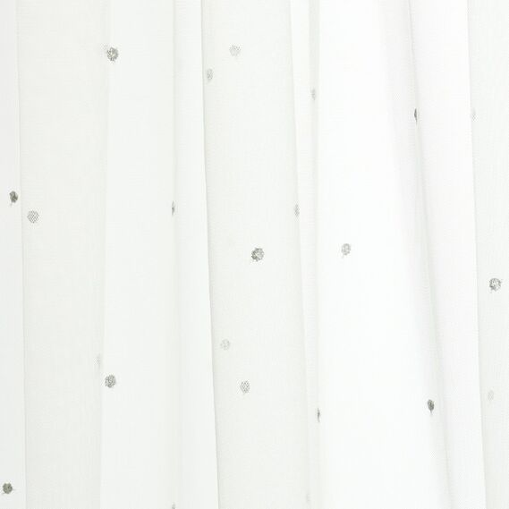 Тюль фатин IDEIA Nokta V-СІРА 3,0 м з вишивкою (2200004212128)