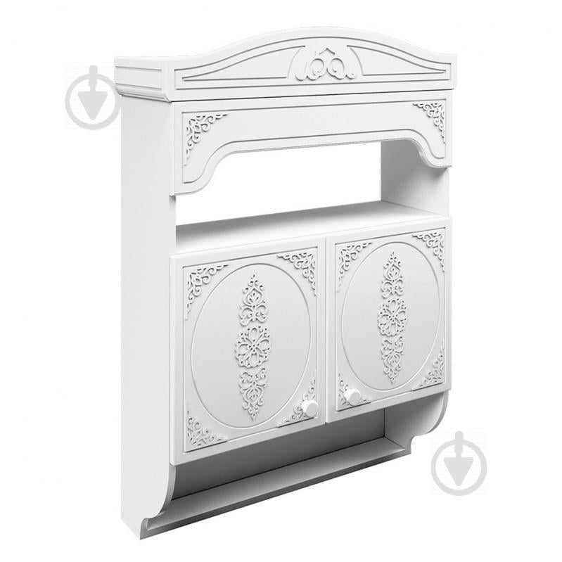 Полка навесная закрытая с дверями  Мебель UA Ассоль 140 Белый Дуб (24091)