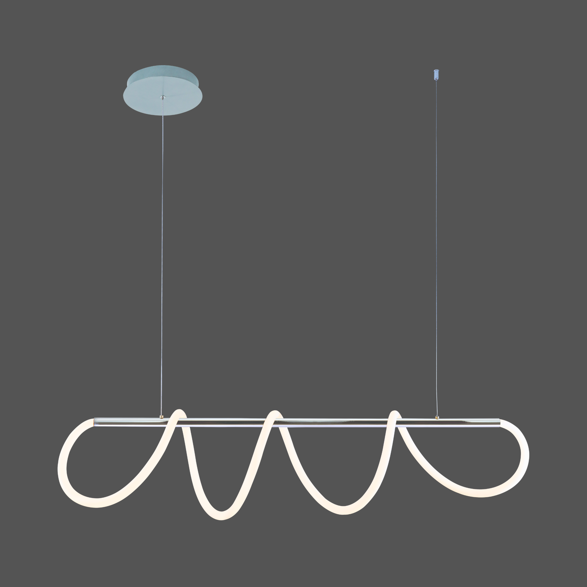 Люстра подвесная светодиодная акриловая Valeso 20006PM Хром