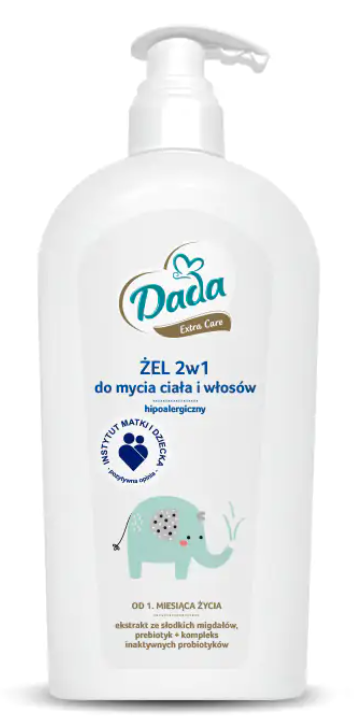 Гель для купання для тіла та волосся Dada Extra Care 2in1 350 мл