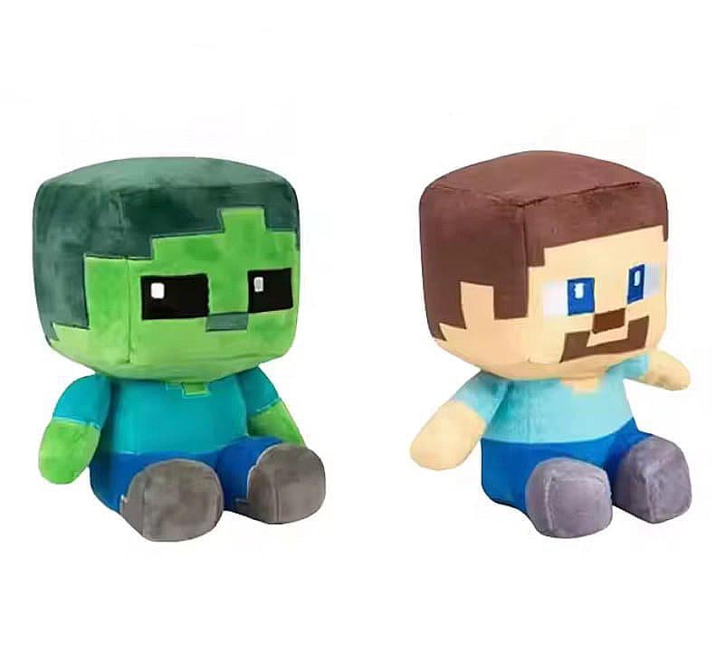 Набор мягких игрушек Minecraft Зомби и Стив - фото 1 Набор мягких игрушек Minecraft Зомби и Стив - фото 1