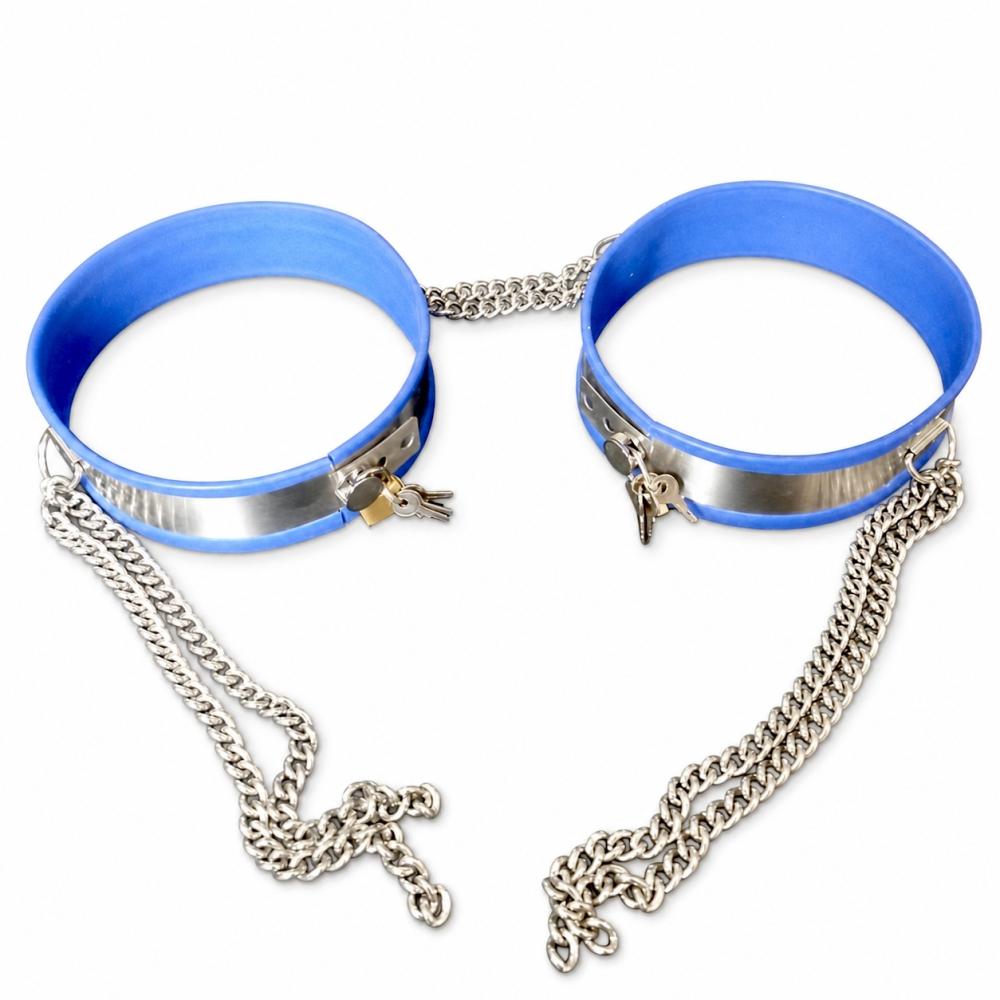 Бандаж для ног Unisex Adjustable Thigh Restraint Bands Cuffs Сhain Синий (36550334)