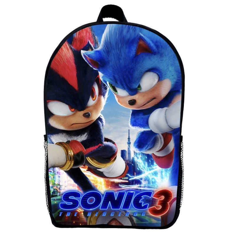 Школьный рюкзак детский Sonic 02 29х21х9 см 5 л Черный (2457507737)