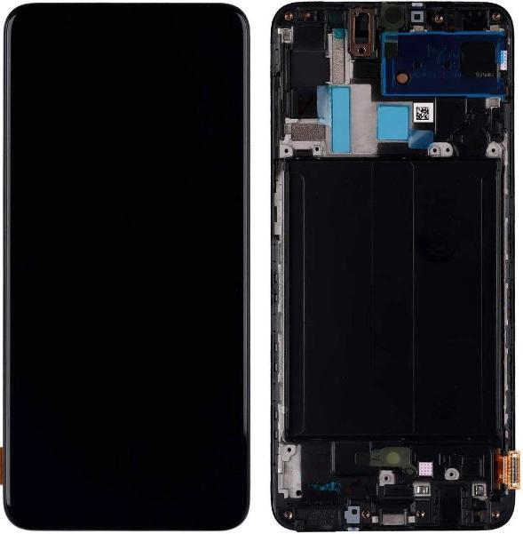 Дисплейный модуль Liquid Crystal Display/Touchscreen для Samsung A70/A705 OLed с рамкой Черный (000543594)