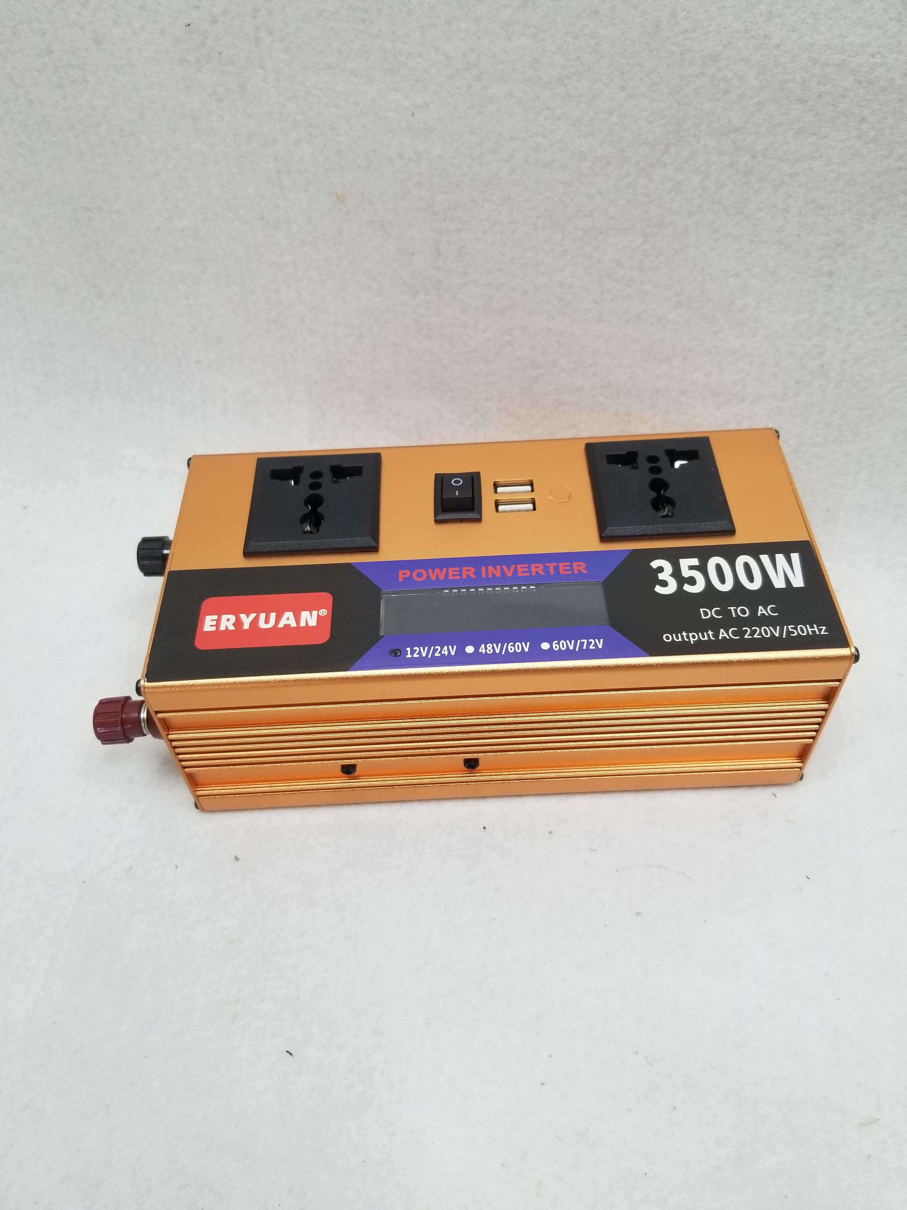 Преобразователь напряжения LCD SMART с 12V/24V 220V 3500W (EY3500W)