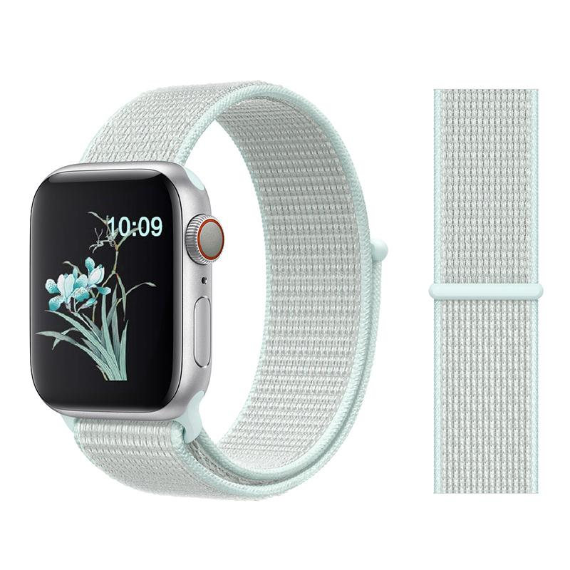 Ремінець нейлоновий Sport Loop Band для Apple Watch 42/44/45 мм Series SE/7/6/5/4/3/2/1 №38 Teal Tint - фото 2