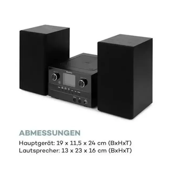 Музичний центр Auna Connect DAB+/FM cтерео-система з вбудованим інтернетом 80 Вт (10034039) - фото 3 Музичний центр Auna Connect DAB+/FM cтерео-система з вбудованим інтернетом 80 Вт (10034039) - фото 3