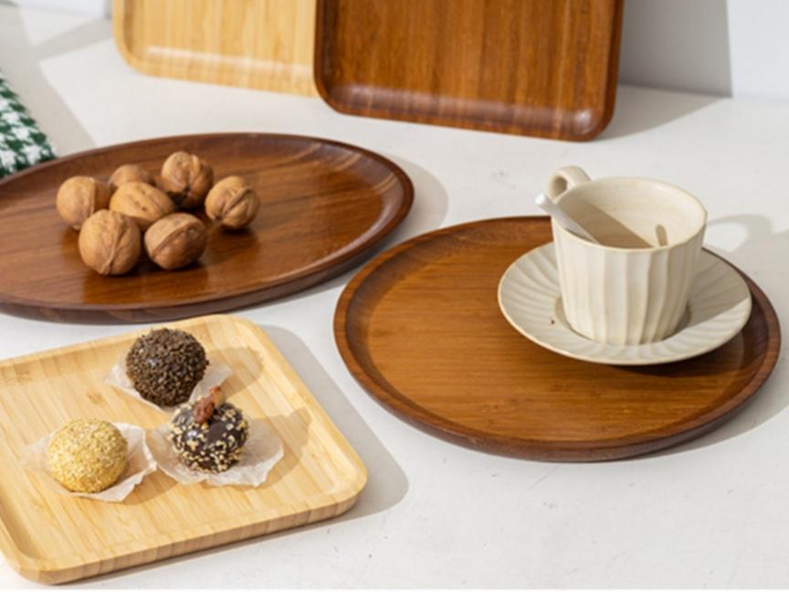 Тарілка дерев'яна 25х25 см (WP-25) - фото 4