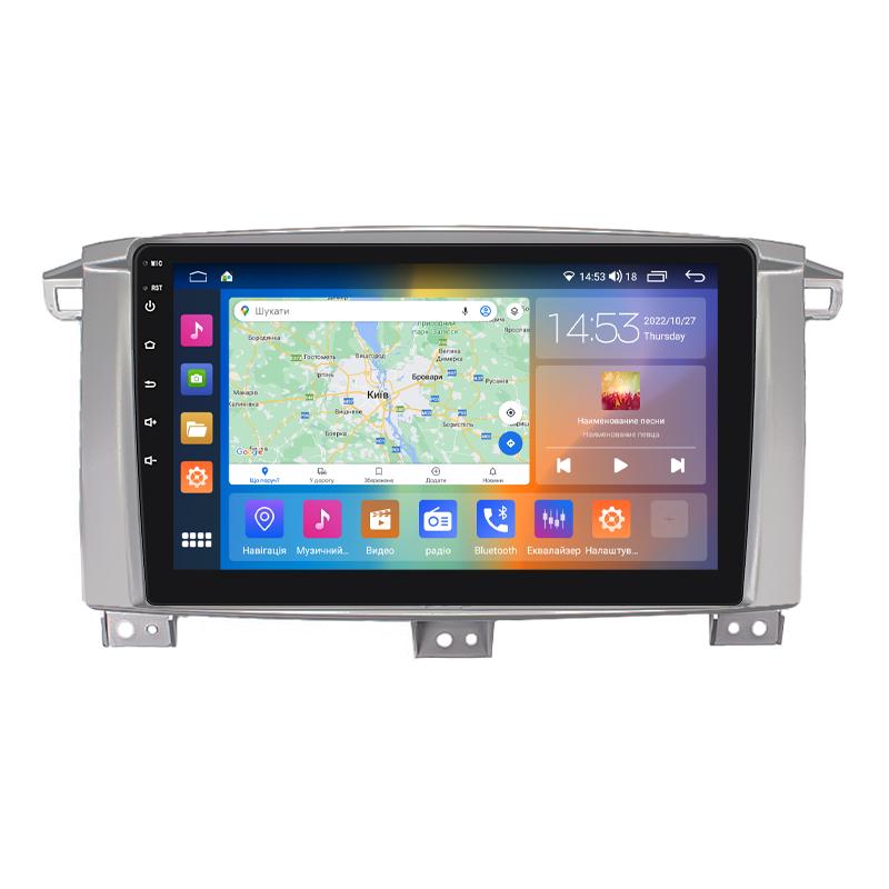 Штатная магнитола 9" Lesko для Toyota Land Cruiser 100 Series Рестайлинг 1 2002-2005 2/32Gb CP 4G GPS Prime