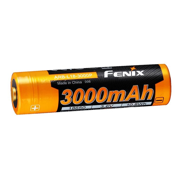 Аккумулятор Fenix 18650 3000 mAh 3,6V Li-ion Черно-желтый
