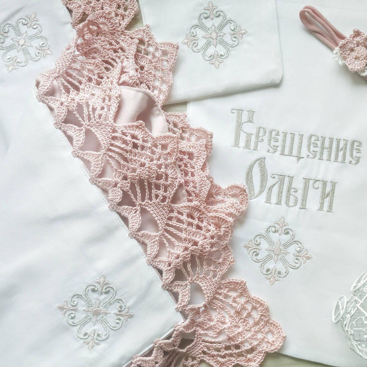 Крыжма крестильная Дар с кружевом (2182229236) - фото 2 Крыжма крестильная Дар с кружевом (2182229236) - фото 2
