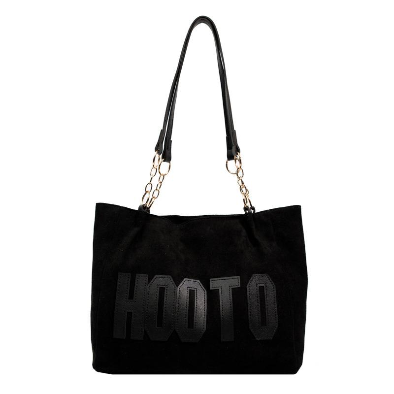 Городская сумка женская Hoo экозамша Black (id_1378)
