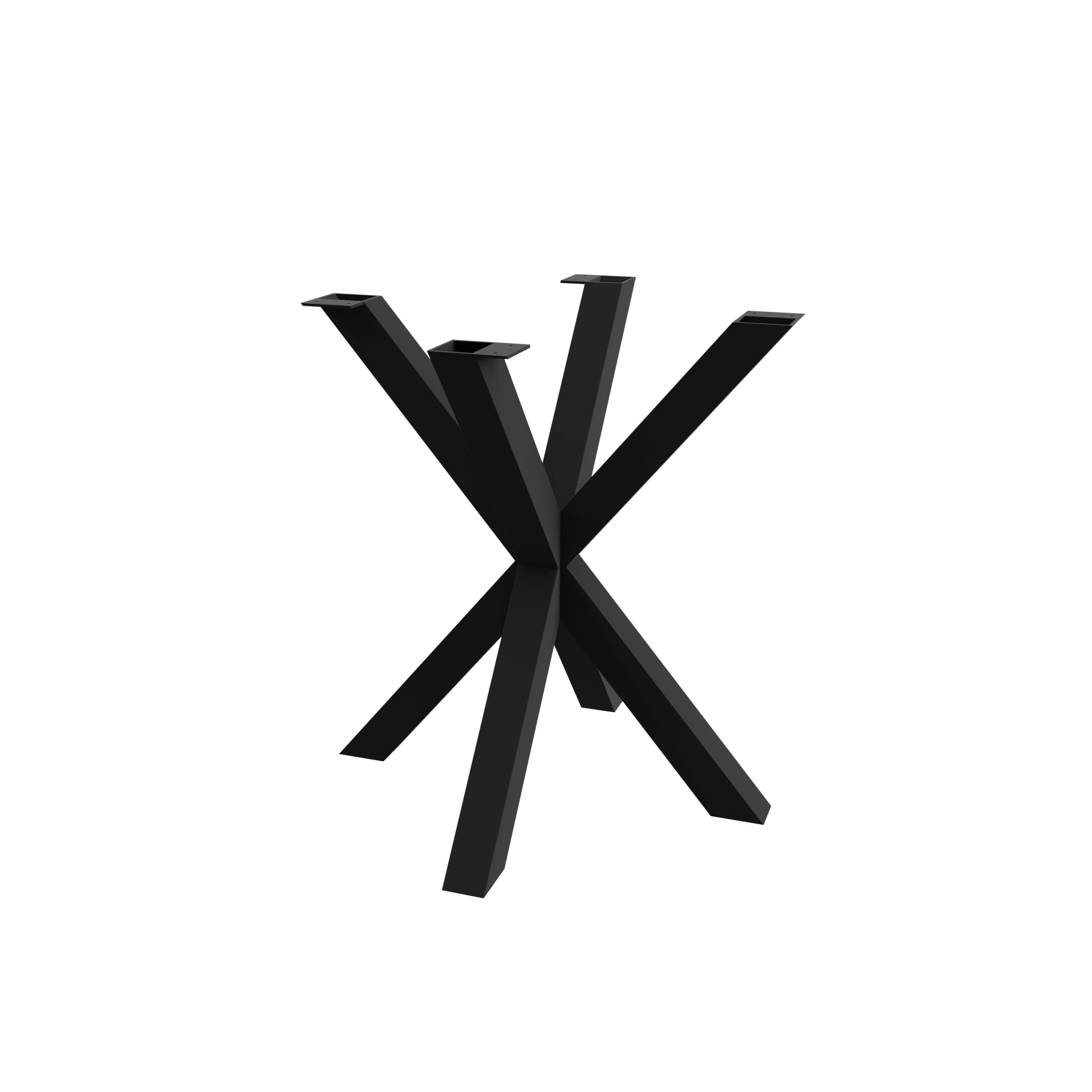 Опора для стола Lofty Жук Серия 21 из металла ширина 680х680 мм Черный