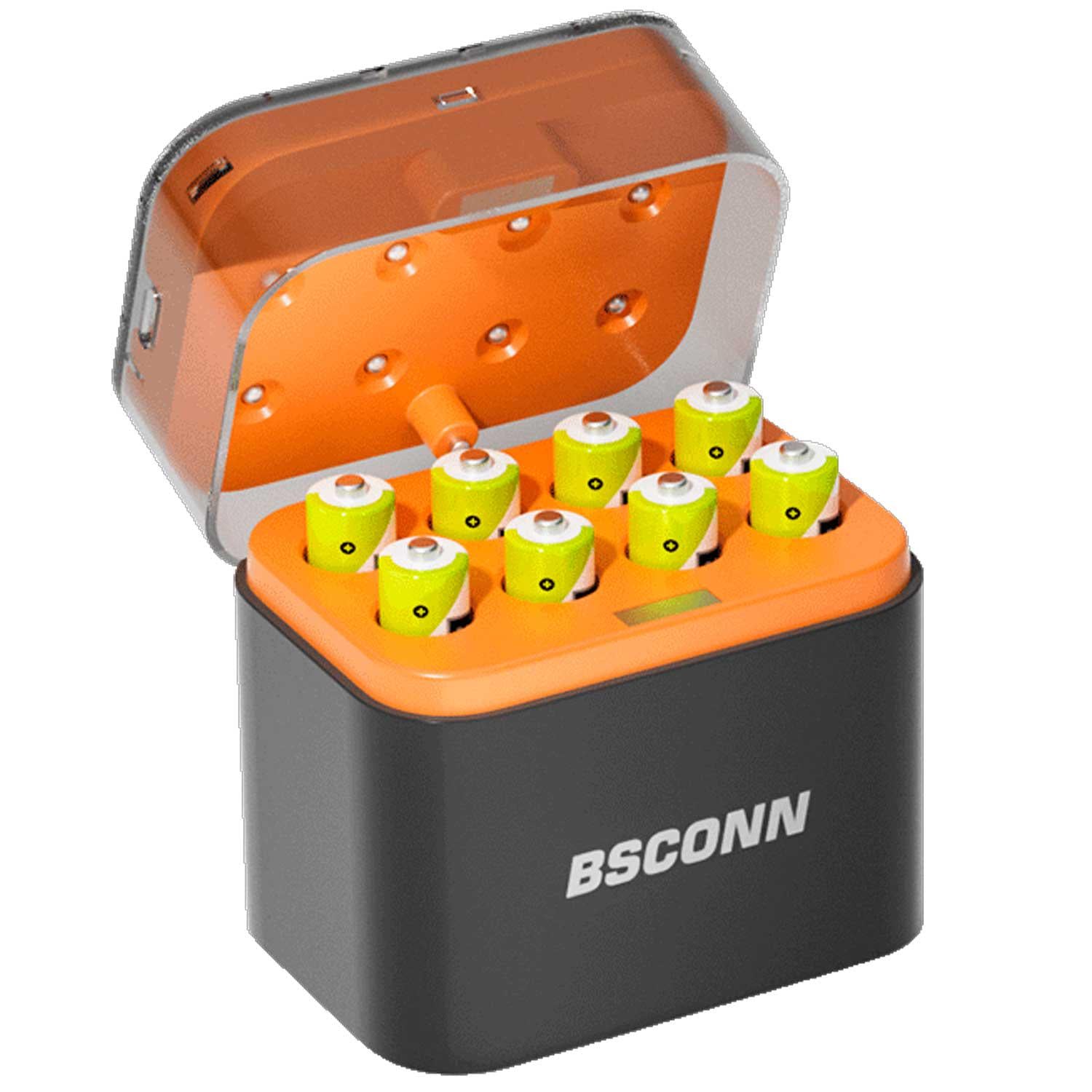 Аккумуляторные батарейки с зарядным кейсом BSCONN Li-ion AAA 1,5V 780 mAh 8 шт. (TF-CD-011CE)