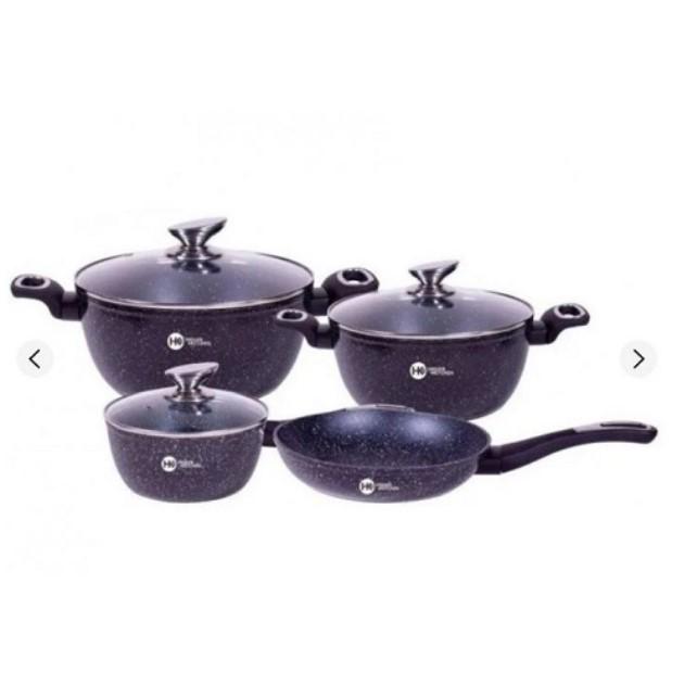 Набор посуды Higher Kitchen HK-314-1 с гранитным антипригарным покрытием (10177843)