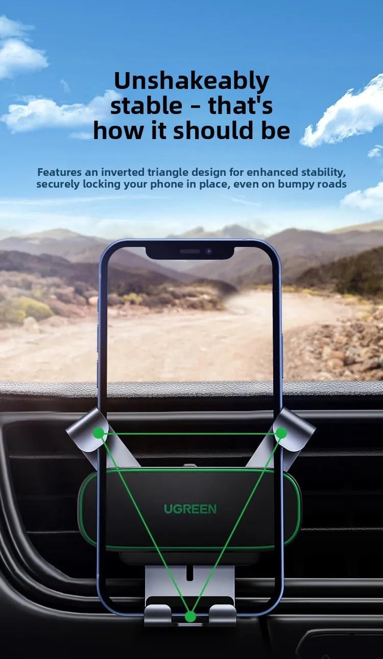 Держатель автомобильный Ugreen 4.7-7" 360° (80872) - фото 6 Держатель автомобильный Ugreen 4.7-7" 360° (80872) - фото 6