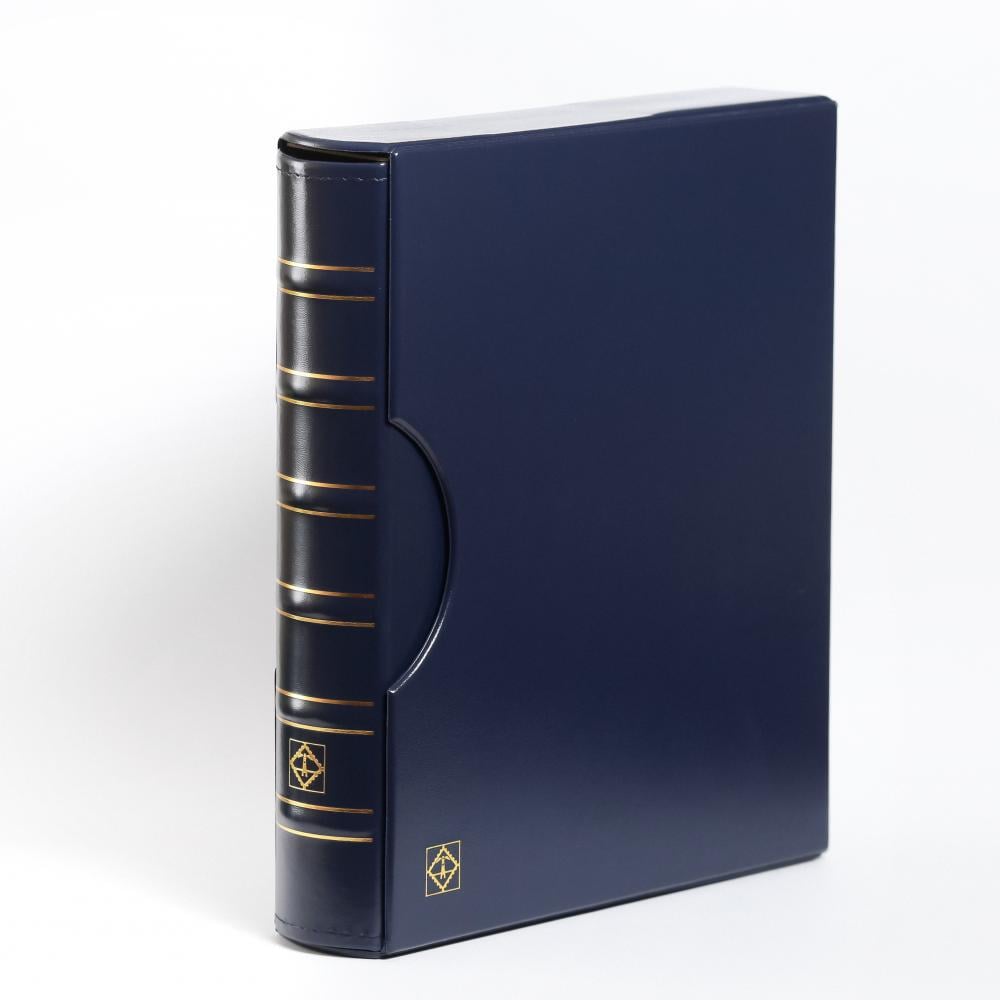 Альбом Leuchtturm GRANDE для монет или банкнот с футляром Синий (А00655)