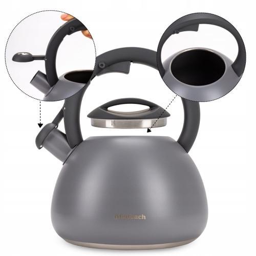 Чайник Kamille Ofenbach NB 100321 з нержавіючої сталі 2,7 л (2518190903) - фото 4 Чайник Kamille Ofenbach NB 100321 з нержавіючої сталі 2,7 л (2518190903) - фото 4