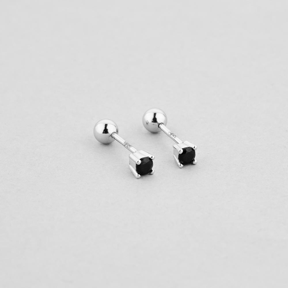 Серебряные серьги Minimal Нежное прикосновение (9377)