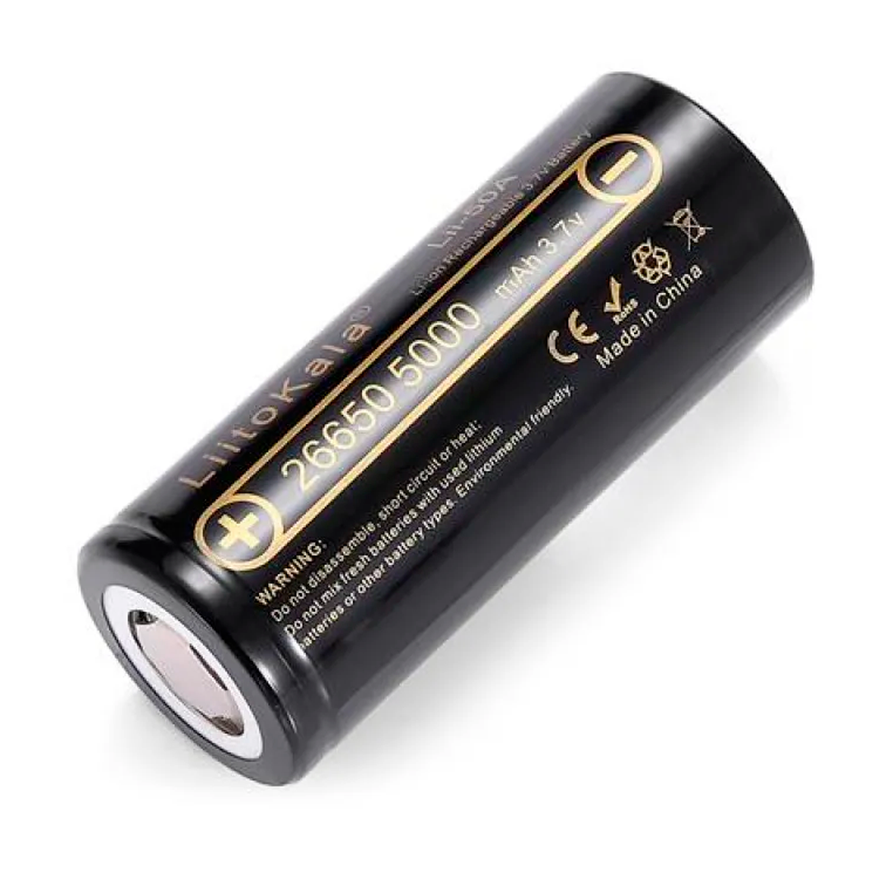 Аккумулятор высокотоковый 26650 LiitoKala Lii-50A-JT 5000 мАч (2681169969)