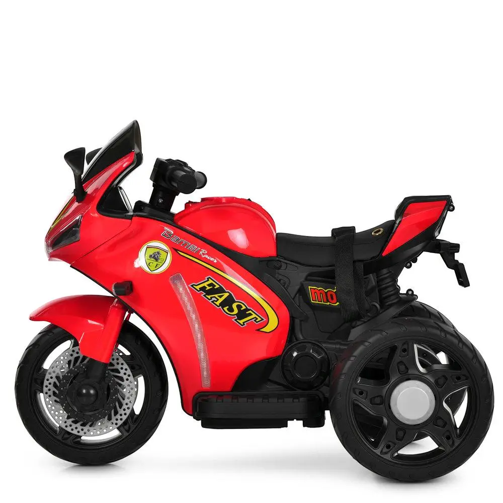 Электромотоцикл детский Bambi Racer M 6345ELR-3 на EVA колесах с пультом управления Красный