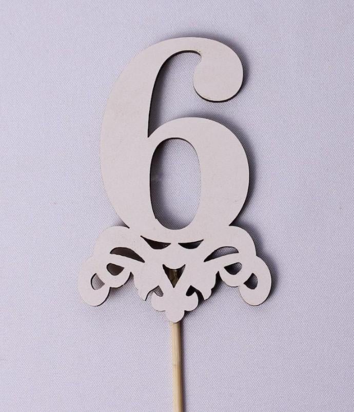 Топпер цифра "6" (1752)