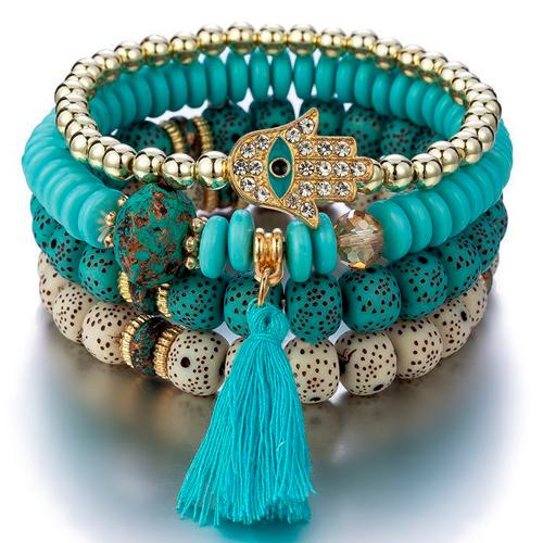 Браслети-оберіг на руку Eye Protection 4в1 подарункова уп. (3770)