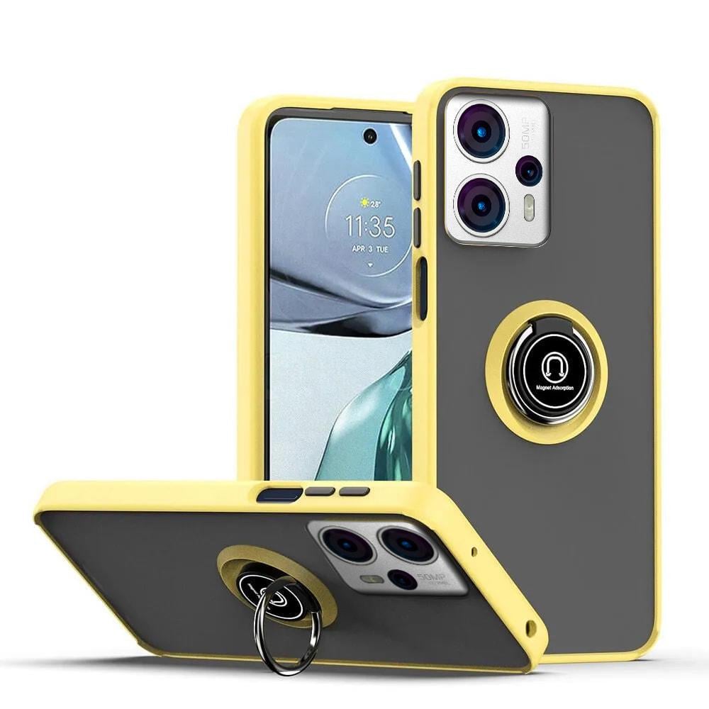 Защитный чехол MatteLuxe Motorola G13 (с кольцом) Yellow (34069-0A)