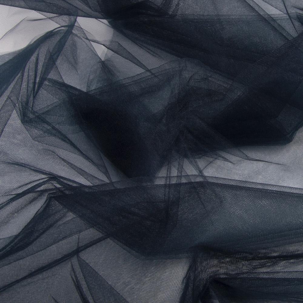 Ткань декоративная фатин Kristal №43 Темно-синий (23624)