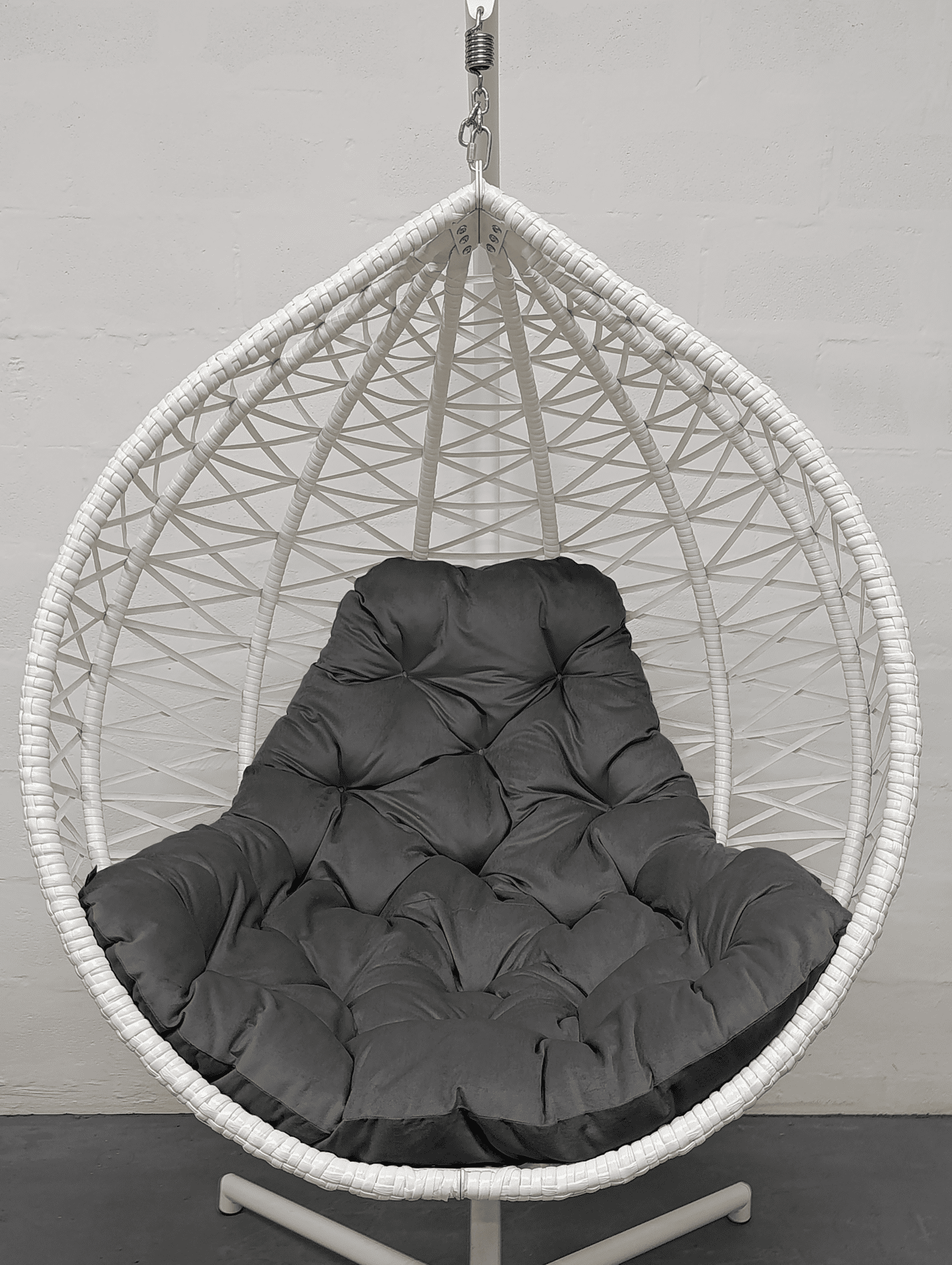 Подушка для крісла-кокона велюр 20 Вулканічний попіл (5921) - фото 1