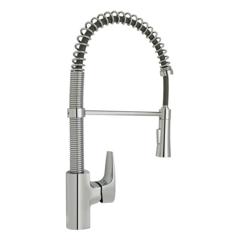 Смеситель для кухни с рефлекторным изливом Q-tap Optima CRM 013 латунь Хром (QTOPTCRM 013)