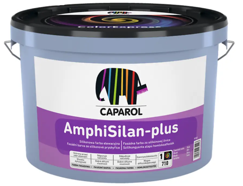 Фарба фасадна силіконова для стін Caparol AmphiSilan-Plus база 3 9,4 л (1946826650)