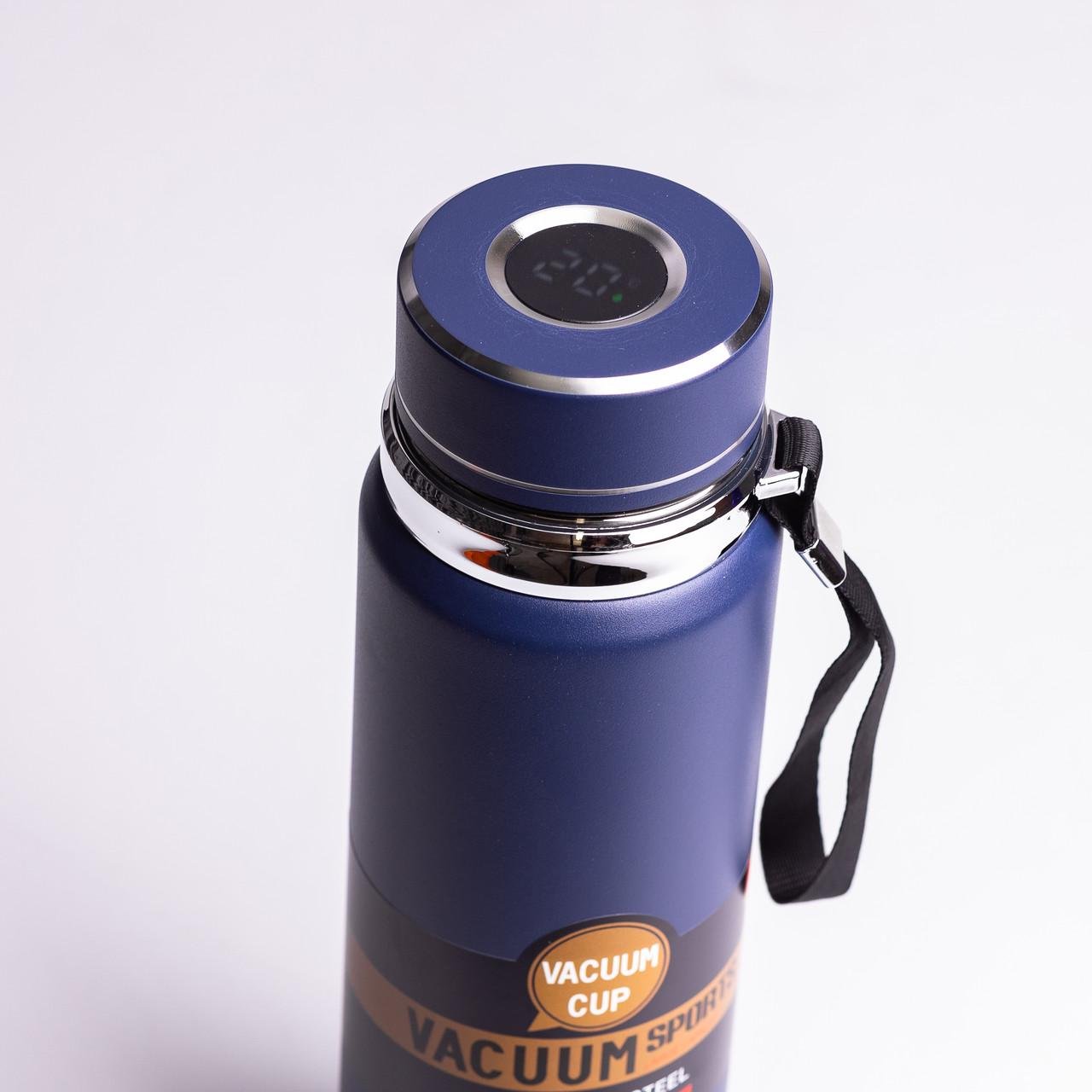 Термос Vacuum Sports із датчиком температури 1 л Синій - фото 4 Термос Vacuum Sports із датчиком температури 1 л Синій - фото 4
