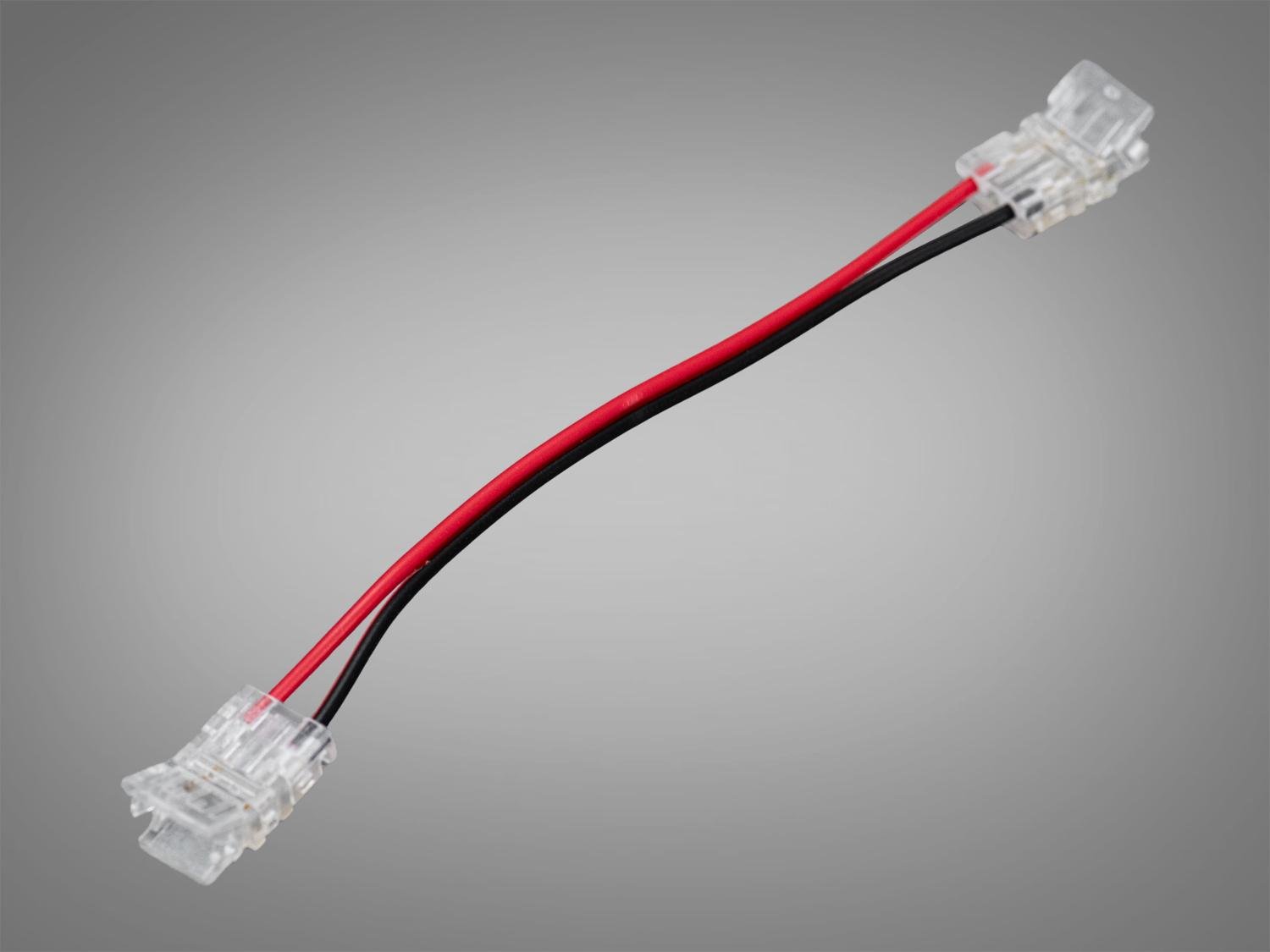 Конектор для SMD та COB стрічки 8 мm (PCON 2pin/2pin-8 мm-clear)