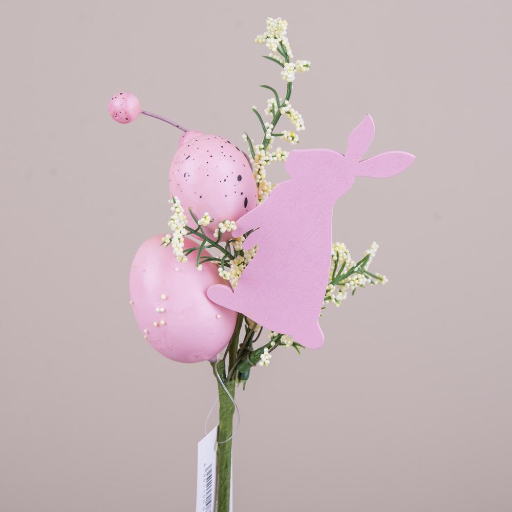 Гілка великодня з яйцями та кроликом 22 см (8407-4)