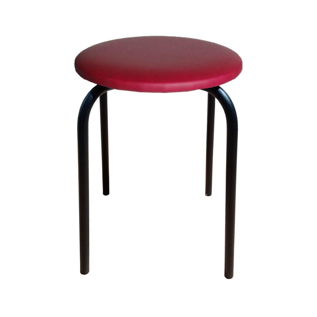 Табурет для кухни Чико кожзаменитель Бордовый/Черный (U27042-01)