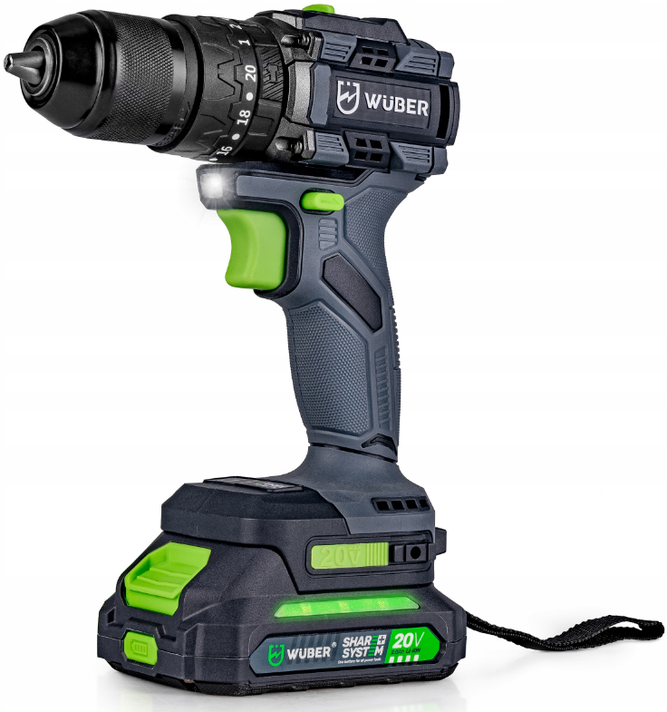 Шуруповерт аккумуляторный Wuber 20 В с аккумулятором 2 А/час (W0452112) Шуруповерт аккумуляторный Wuber 20 В с аккумулятором 2 А/час (W0452112)