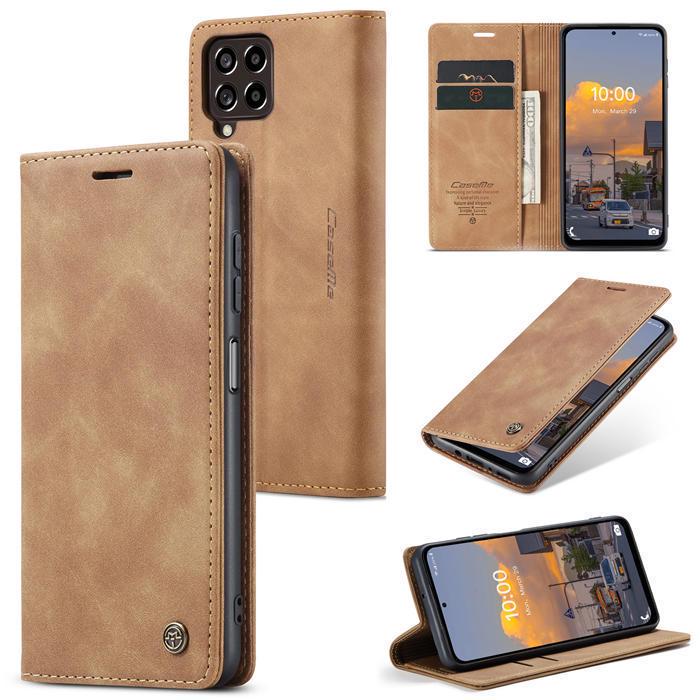 Чехол книжка с магнитом Samsung Galaxy M53 M536 CaseMe Brown (29275-30)