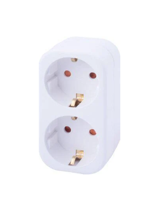 Трійник побутовий із заземленням E.NEXT e.socket.002.16.3 16А 2P+PE (s9100054)