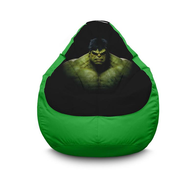 Кресло мешок iPuff Hulk Portrait Оксфорд XXXL 100х135 см Зеленый Кресло мешок iPuff Hulk Portrait Оксфорд XXXL 100х135 см Зеленый