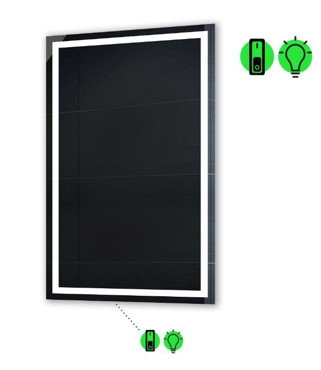 Зеркало с LED подсветкой Karnet с механическим включателем 70x80 см (karnet45)