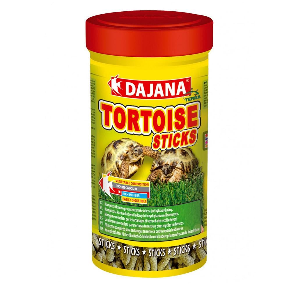 Корм для сухопутных черепах и травоядных пресмыкающихся Dajana Tortoise Sticks 1000 мл/220 г