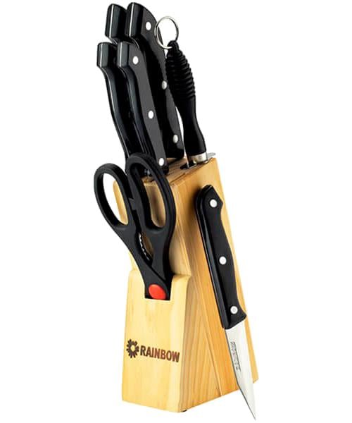 Набор ножей на подставке 8 пр. Maestro Rainbow (MR-1402)