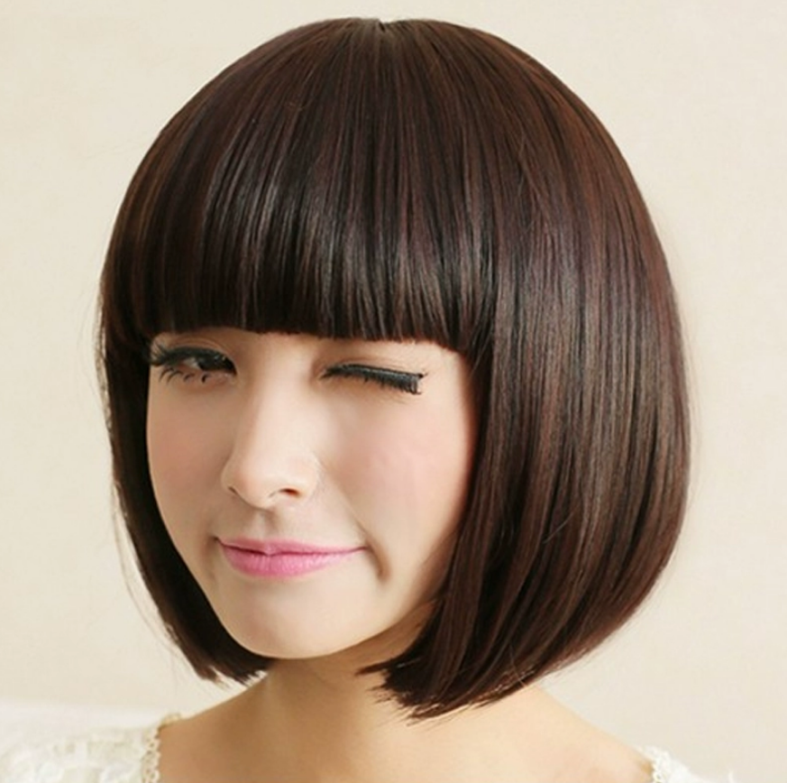 Парик каре с прямой челкой Темно-коричневый (55-149-1490-ТК) Парик каре с прямой челкой Темно-коричневый (55-149-1490-ТК)