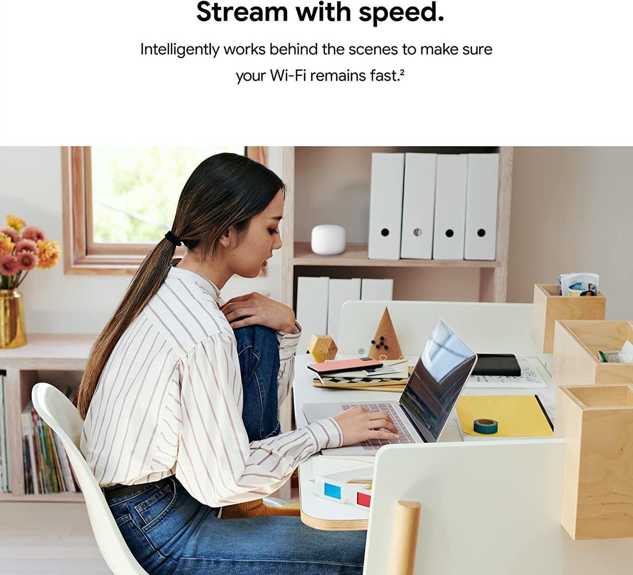 Маршрутизатор Google Nest WiFi Router Snow (GA00595) - фото 10