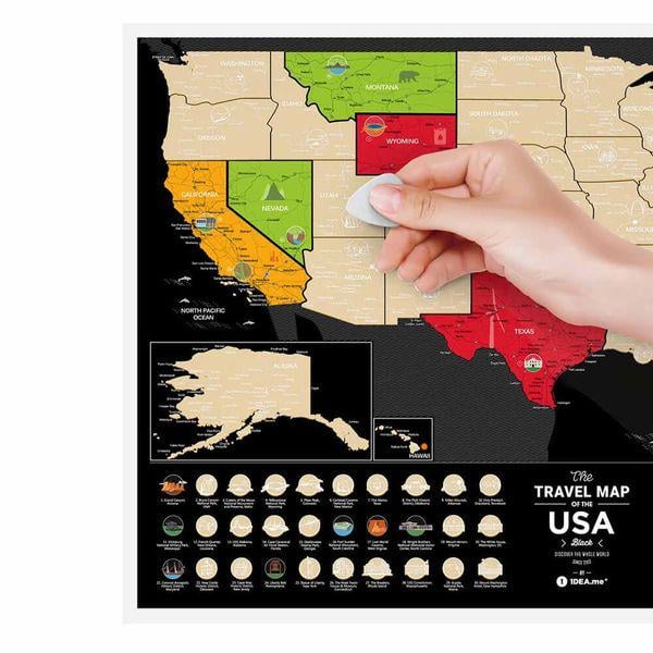 Скретч карта 1DEA.me Travel Map USA Black (USAB) - фото 6