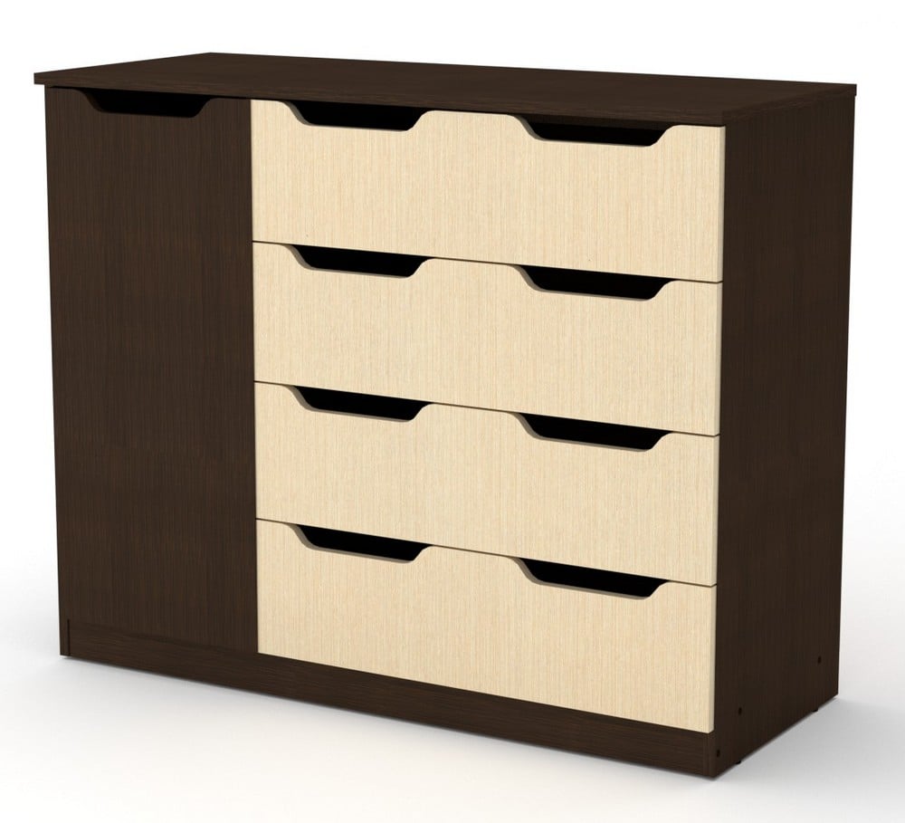 Комод для вещей Компанит 4+1М Венге комби (10616)
