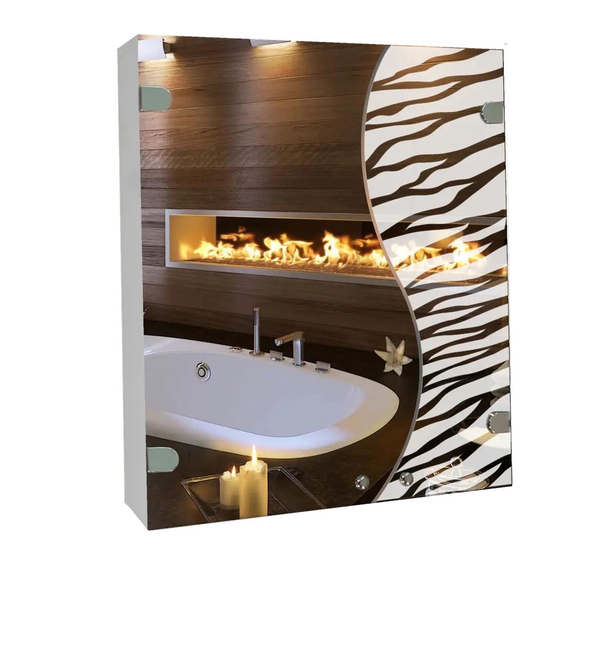 Шкаф зеркальный 530х640х120 мм (ШК843)