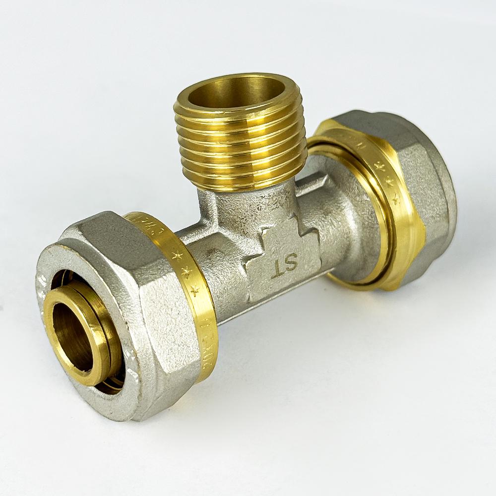 Трійник із зовнішнім різьбленням з проточкою SANTAN 20х1/2"х20 (41045) - фото 4 Трійник із зовнішнім різьбленням з проточкою SANTAN 20х1/2"х20 (41045) - фото 4