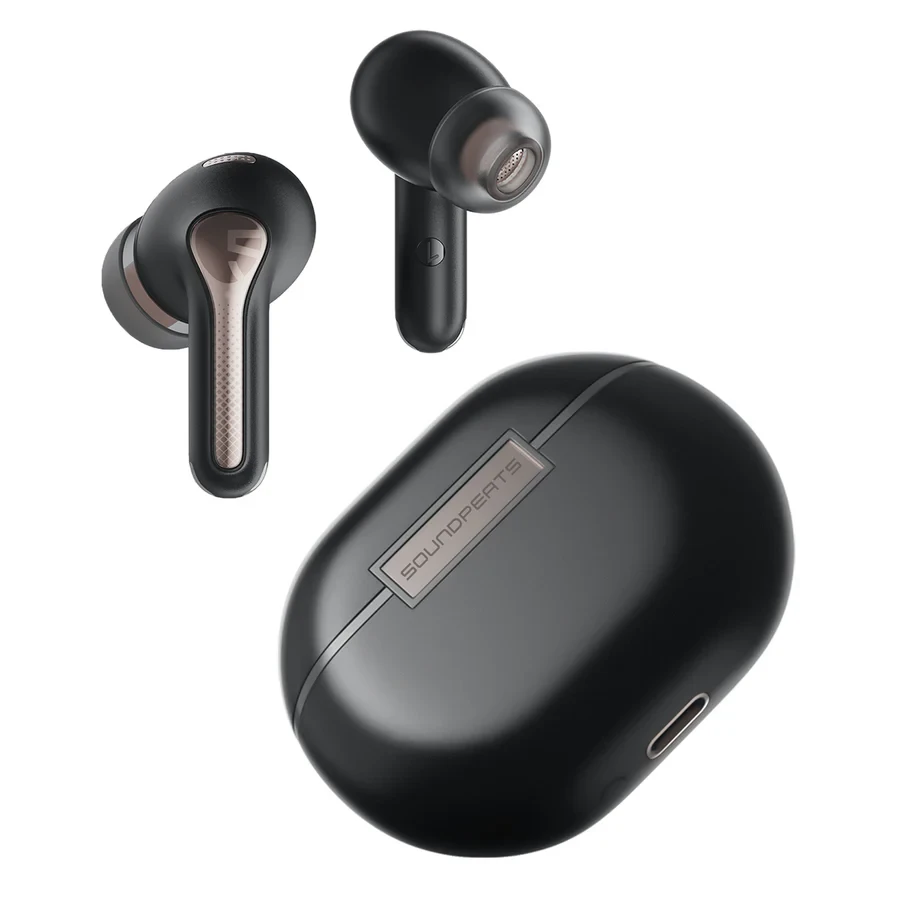 Наушники беспроводные Soundpeats Capsule 3 Pro Black с ANC 43 дБ LDAC Hi-Res Audio